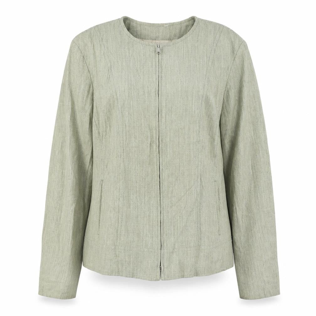 Front view of Bianca women’s beige jacket, size UK 12