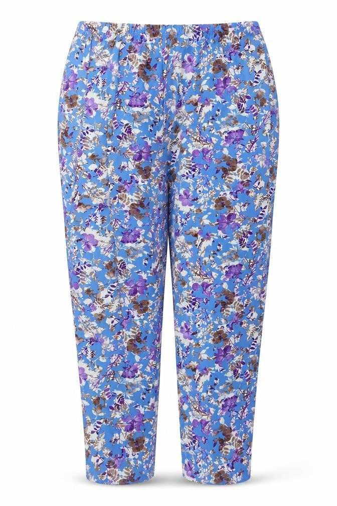 Anthony Studio Womens Multicoloured Floral Polyester Jegging Trousers Size XL L27 in Regular