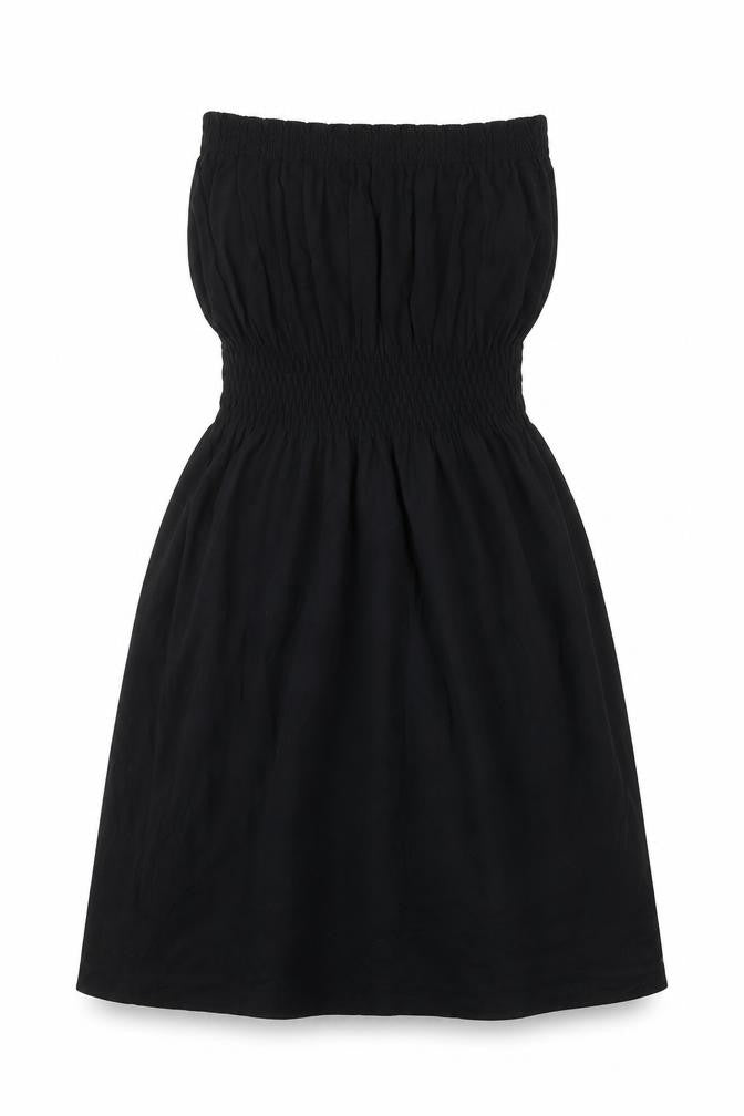 Ocean Club Womens Black Modal A-Line Size S Off the Shoulder