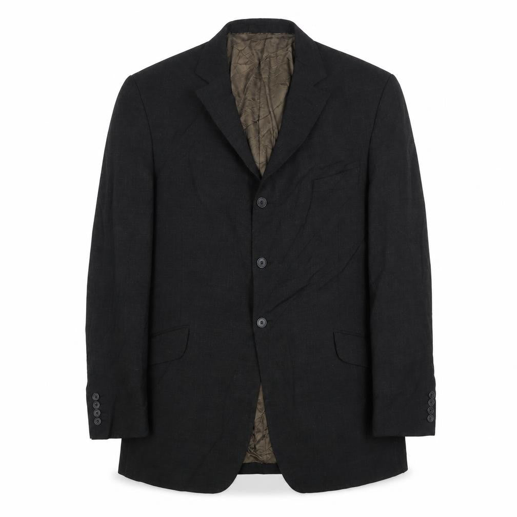 Front view of Impressions men’s grey wool jacket suit jacket, size 40