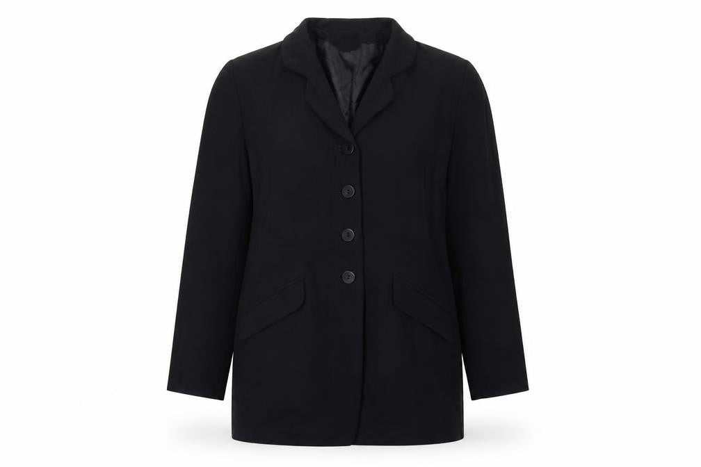 Front view of Principles women’s blue polyester jacket suit jacket, size UK 10