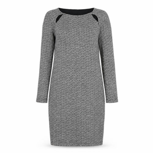 Marks and Spencer Womens White Cotton Pencil Dress Size 10 Square Neck Pullover