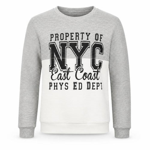 New Look Girls Grey Round Neck Cotton Pullover Jumper Size 12-13 Years - New York City