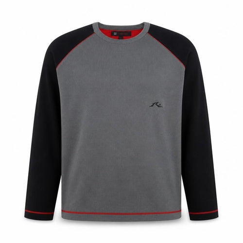 Global alliance Mens Grey Round Neck Acrylic Pullover Jumper Size L