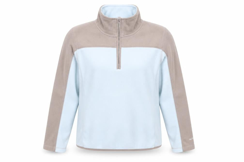 Front view of Active women’s blue jacket, size UK 16, zip