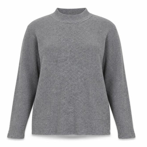 Primark Womens Grey Mock Neck Viscose Pullover Jumper Size 18