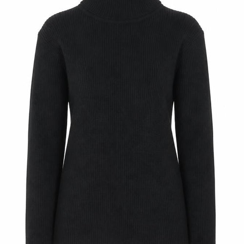 Primark Girls Black Mock Neck Viscose Pullover Jumper Size 10-11 Years
