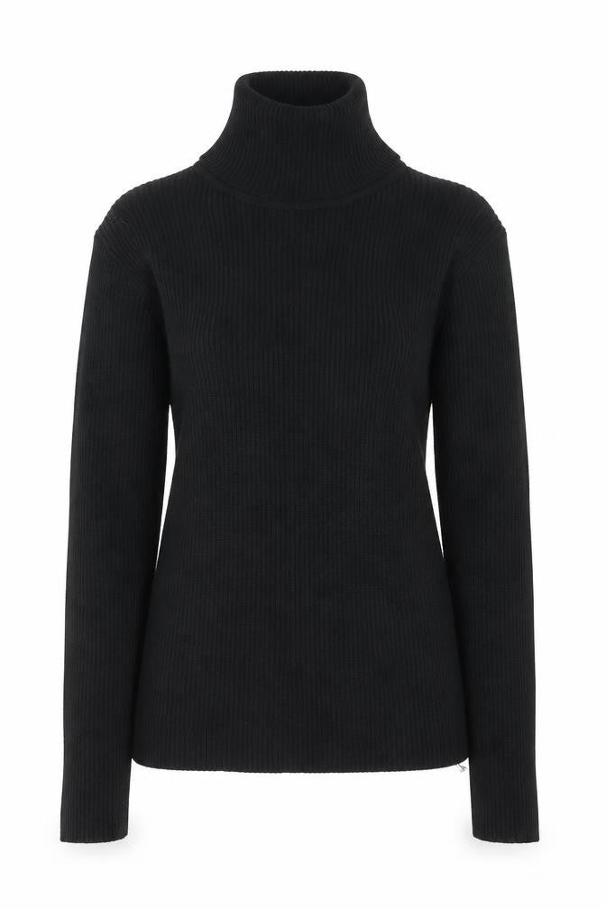 Primark Girls Black Mock Neck Viscose Pullover Jumper Size 10-11 Years