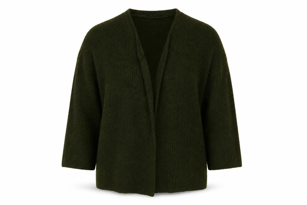 NEXT Womens Green V-Neck Acrylic Cardigan Jumper Size M