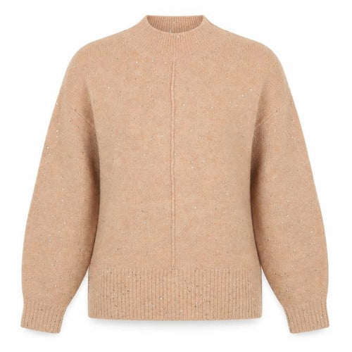 George Womens Pink Mock Neck Acrylic Pullover Jumper Size S