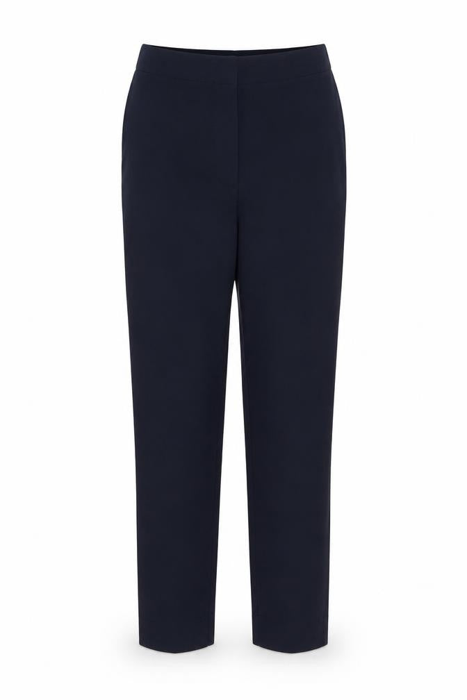 Gallery Womens Blue Viscose Carrot Trousers Size 12 L27 in Regular