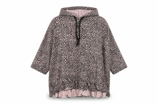 Front view of Fashion Sense Boutique women’s multicoloured animal print cotton pullover hoodie one size