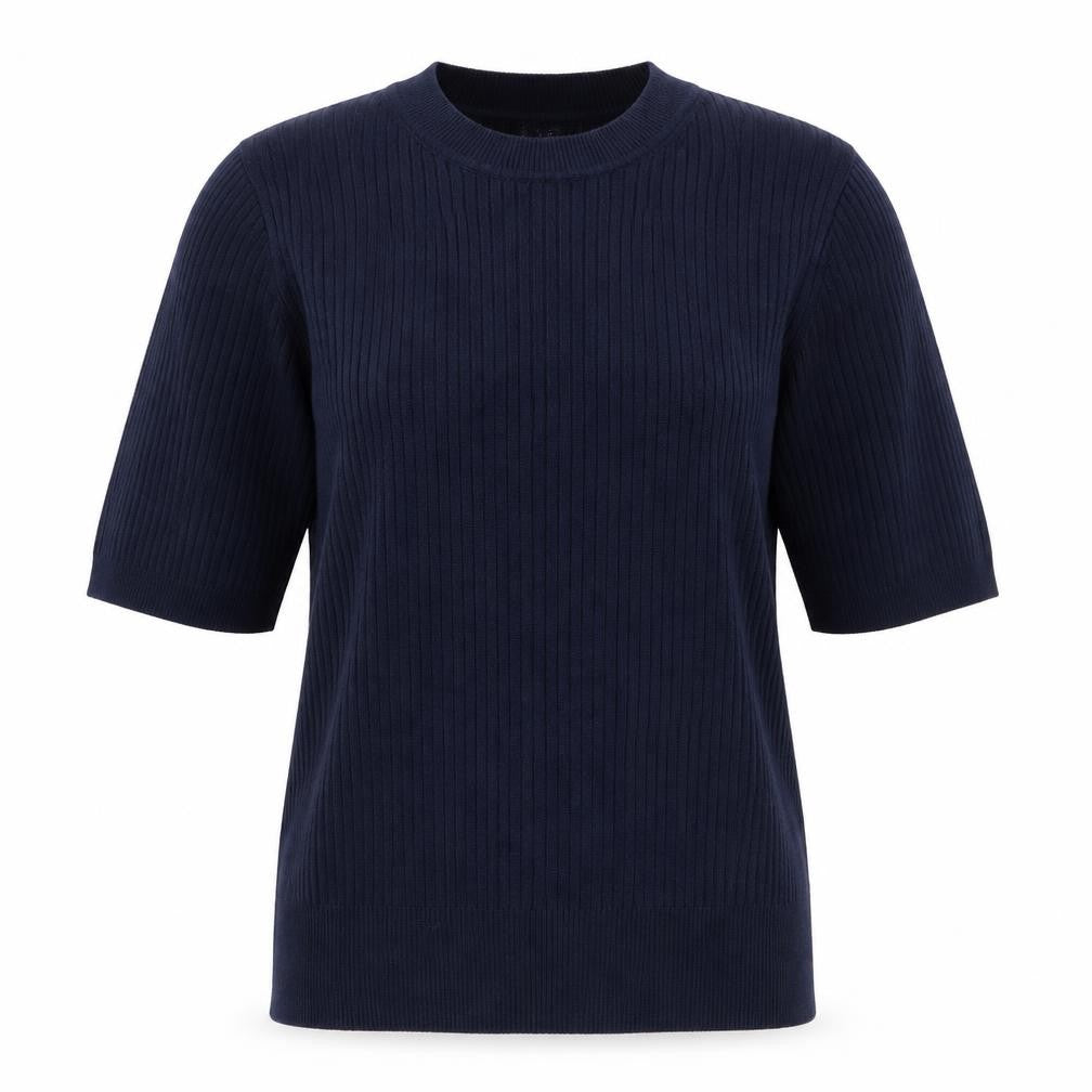 Marks and Spencer Womens Blue Mock Neck Viscose Pullover Jumper Size 12