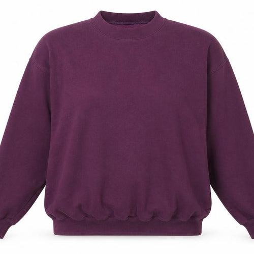 Damart Womens Purple Polyester Pullover Sweatshirt Size XL