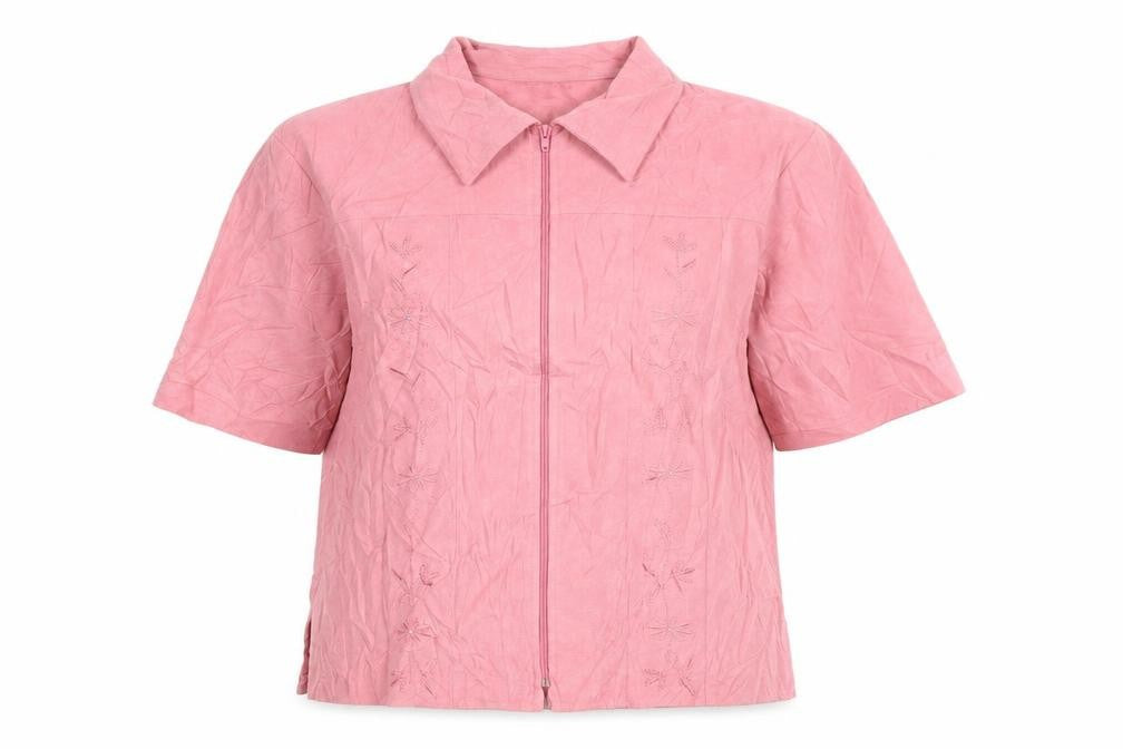East Line Womens Pink Floral Jacket Size M