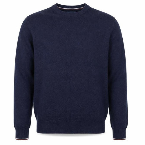 Easy Mens Blue Striped Cotton Pullover Sweatshirt Size M