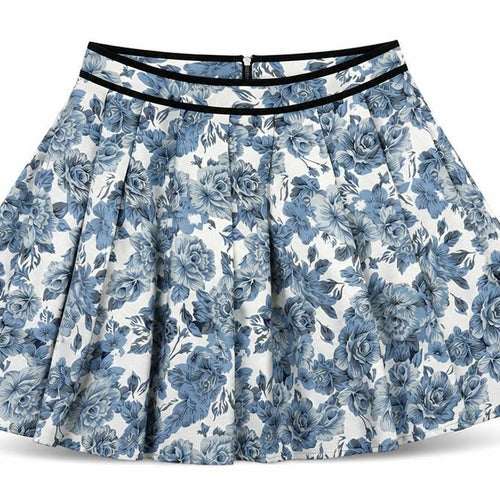 Topshop Womens Multicoloured Floral Polyester Pleated Skirt Size 6
