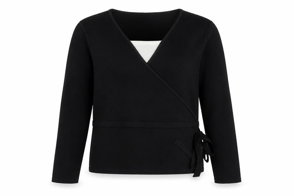 Ellie Louise Womens Black V-Neck Acrylic Pullover Jumper Size L