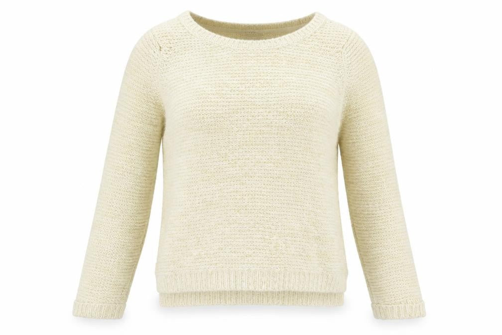 Love Kitwear Womens Beige Round Neck Acrylic Pullover Jumper Size 10
