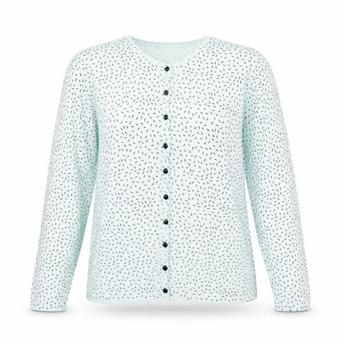 Marks and Spencer Womens Blue Round Neck Polyester Cardigan Jumper Size M