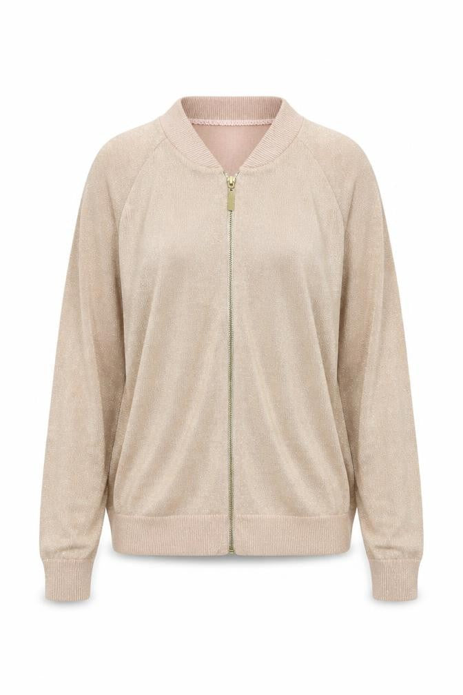 Front view of F&F women’s pink jacket, size UK 6, zip