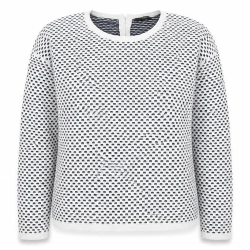 Esmara Womens White Round Neck Acrylic Pullover Jumper Size L