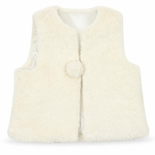 Billieblush Girls Ivory Gilet Coat Size 2 Years