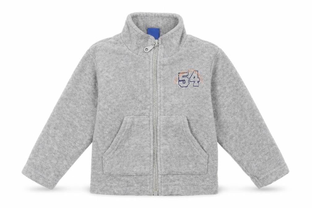 Jac Jnr Baby Grey Polyester Full Zip Jumper Size 12-18 Months Zip