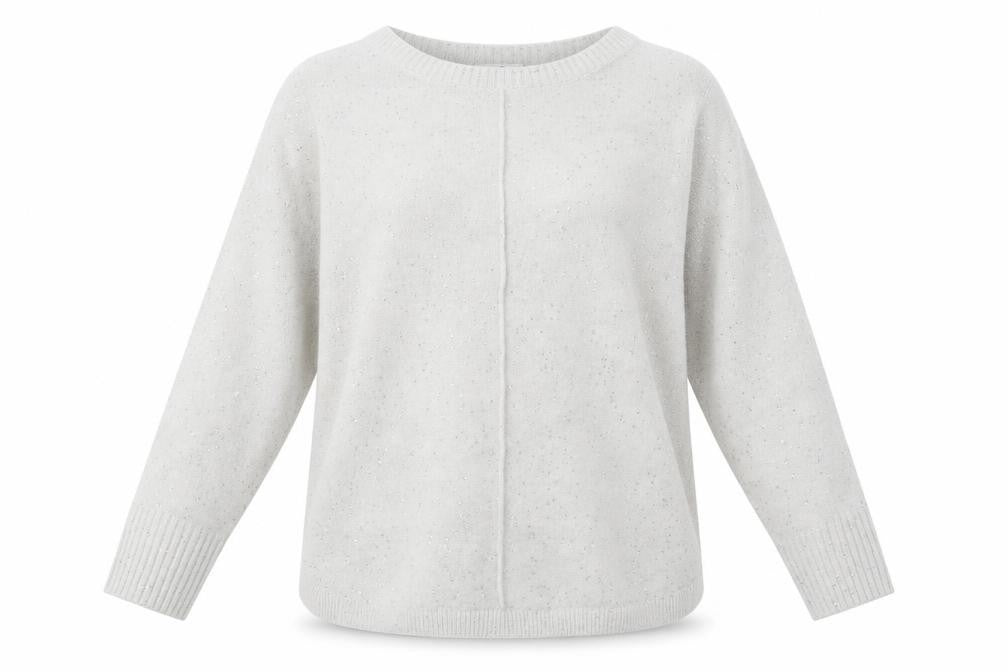 Front view of Wallis men’s grey acrylic jumper, size L