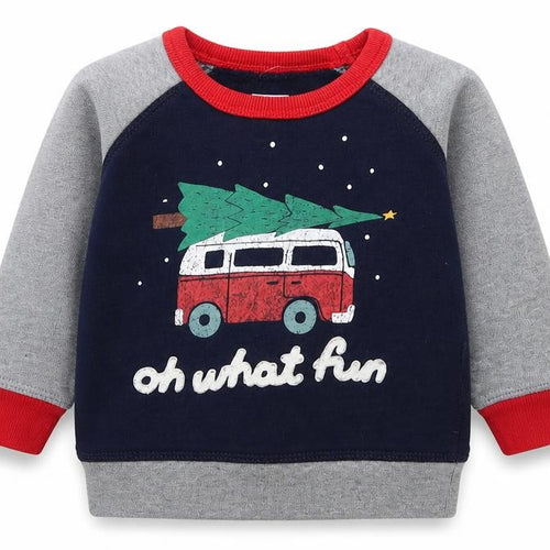 Gap Boys Blue Cotton Pullover Jumper Size 12-18 Months - Oh What Fun