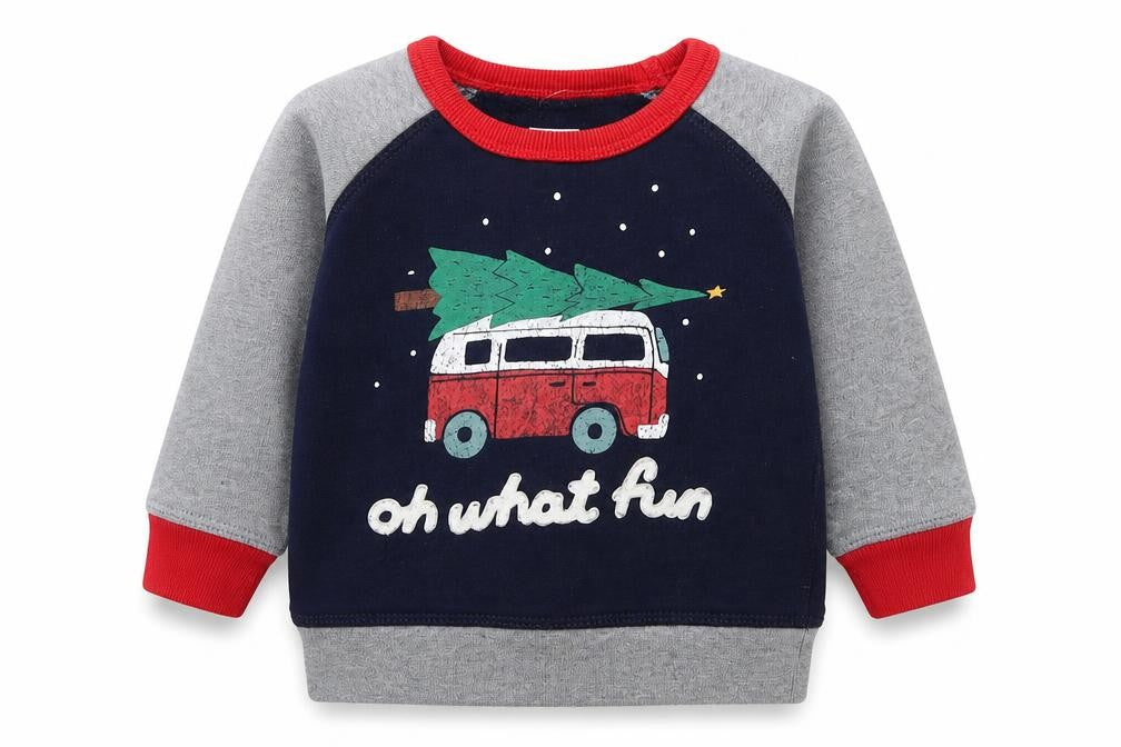 Gap Boys Blue Cotton Pullover Jumper Size 12-18 Months - Oh What Fun