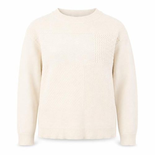 Bonmarché Womens Beige Round Neck Acrylic Pullover Jumper Size 10