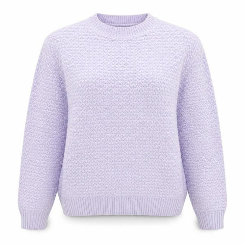 Marks and Spencer Womens Purple Round Neck Acrylic Pullover Jumper Size S