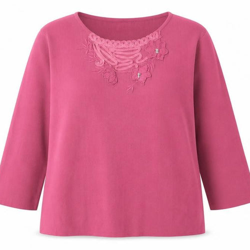 Victoria Layne Womens Pink Round Neck Viscose Pullover Jumper Size 18