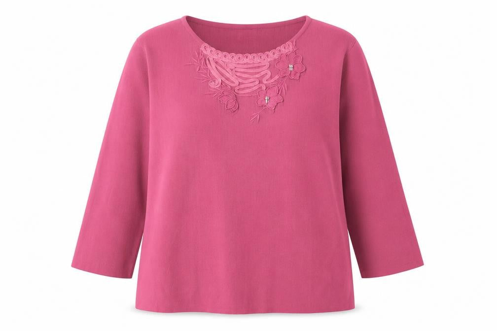 Victoria Layne Womens Pink Round Neck Viscose Pullover Jumper Size 18