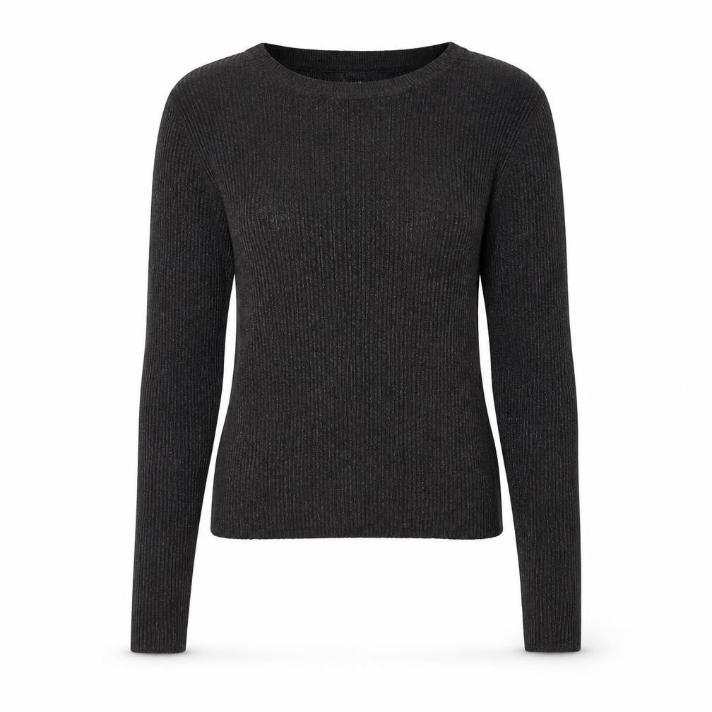 Bershka Womens Grey Round Neck Viscose Pullover Jumper Size M