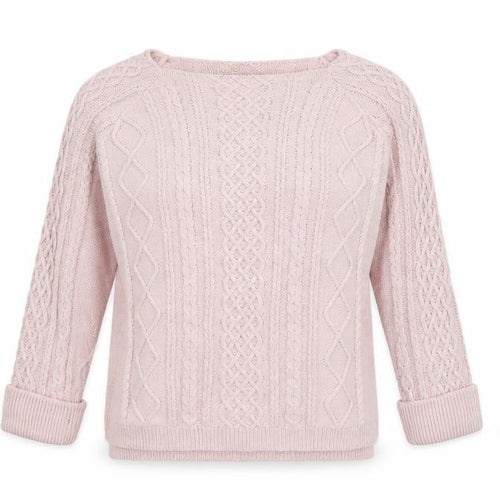 TRU Collection Womens Pink Round Neck Cotton Pullover Jumper Size S