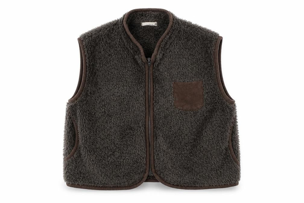 Bella B Boys Green Jacket Size XS - Fluffy Bodywarmer