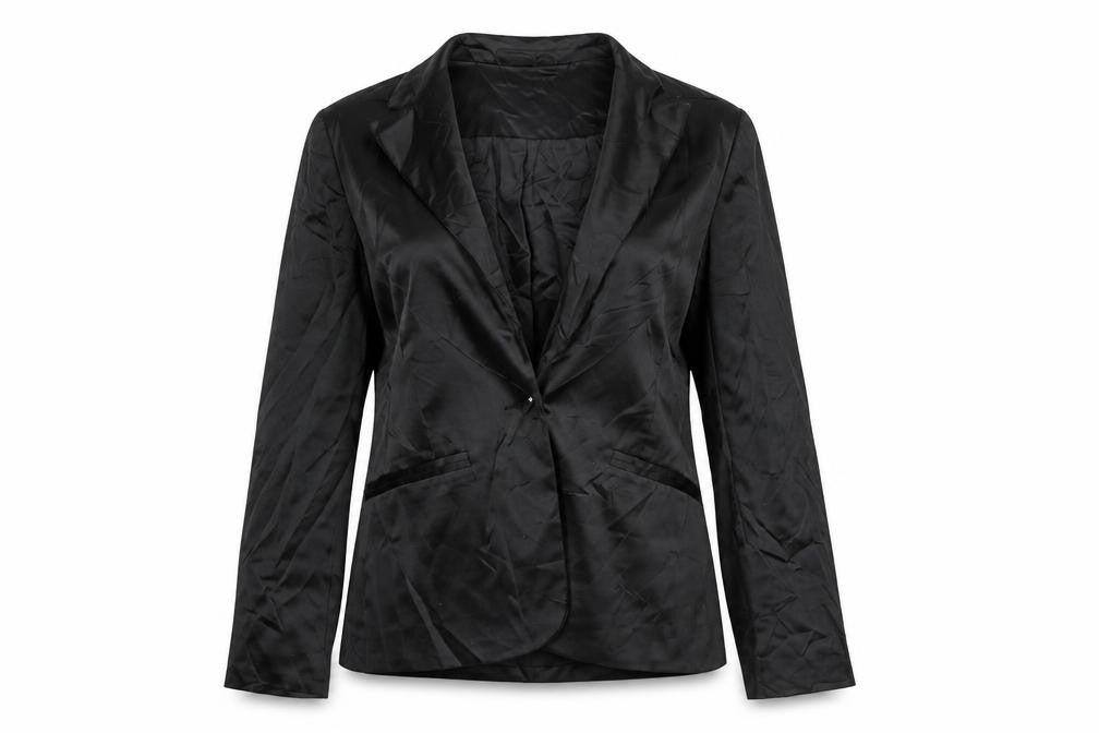 Front view of Select women’s black jacket blazer, size UK 12