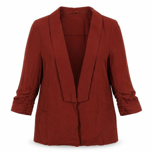 Marks and Spencer Womens Brown Jacket Blazer Size 10 - Short Sleeves