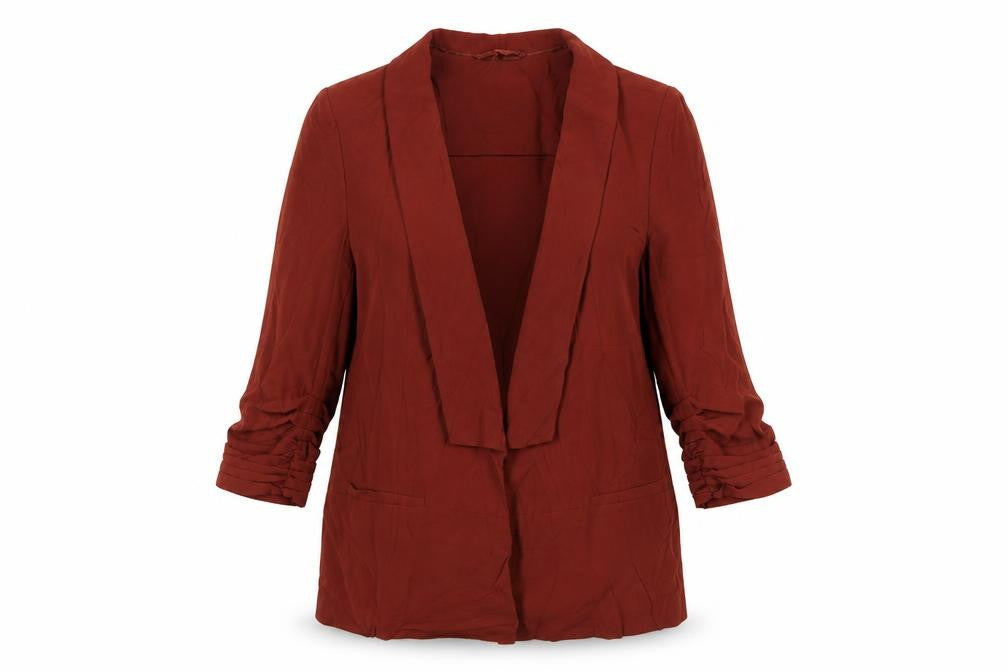 Marks and Spencer Womens Brown Jacket Blazer Size 10 - Short Sleeves