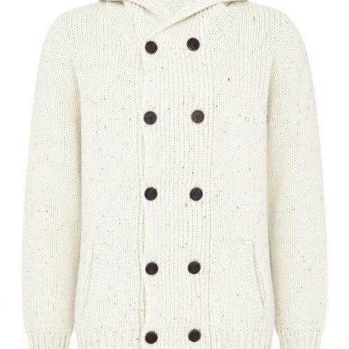 Bershka Mens Ivory Round Neck Acrylic Pullover Jumper Size M