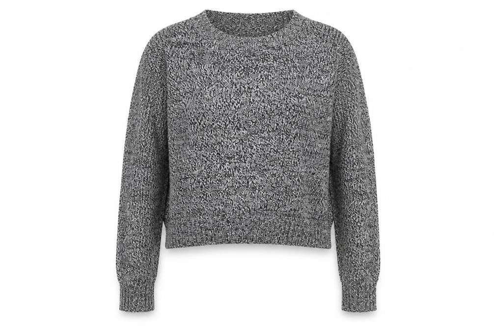 Divided by H&M Womens Black Round Neck Acrylic Pullover Jumper Size S