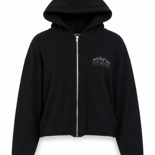 Cold Crush Womens Black Cotton Full Zip Hoodie Size XS Zip