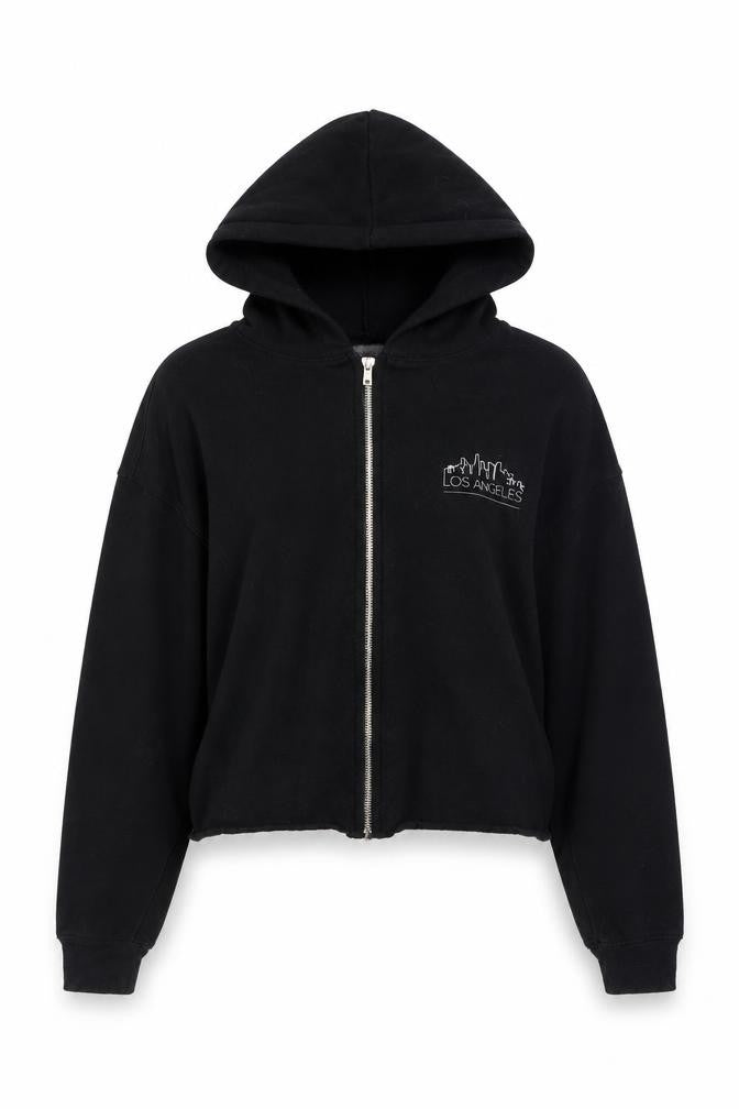 Cold Crush Womens Black Cotton Full Zip Hoodie Size XS Zip