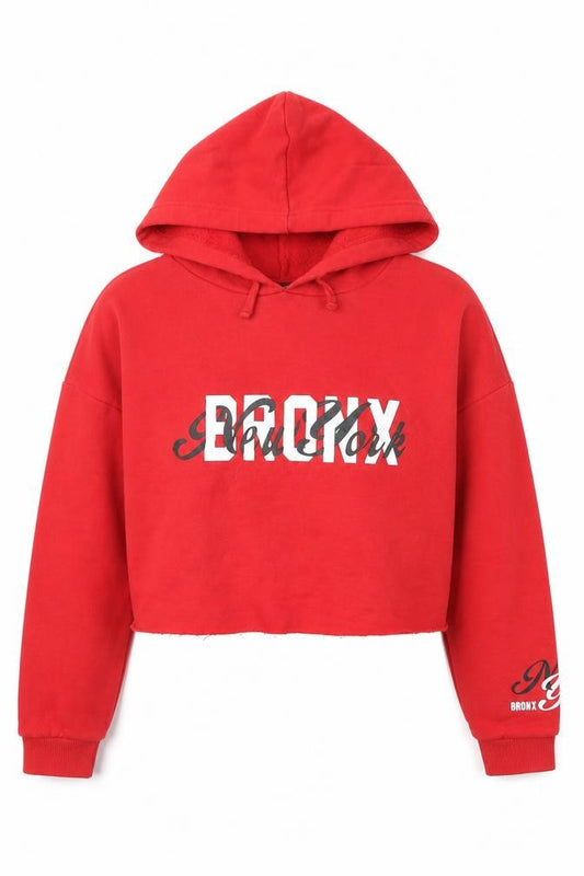 915 Generation Girls Red Polyester Pullover Hoodie Size 12-13 Years - Bronx New York