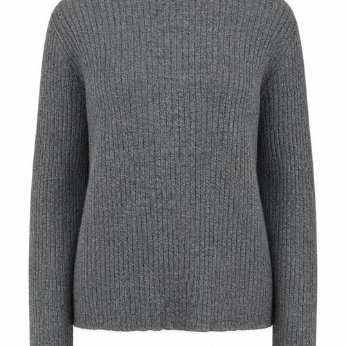 Bershka Womens Grey High Neck Viscose Pullover Jumper Size S