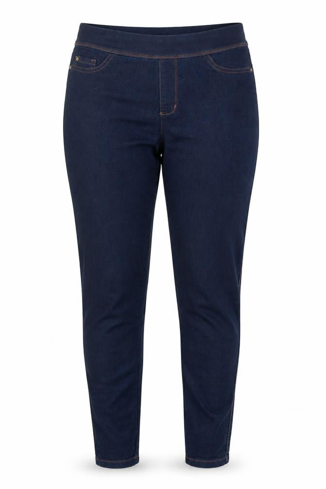Denim & Co. Womens Blue Cotton Jegging Trousers Size 10 L30 in Regular