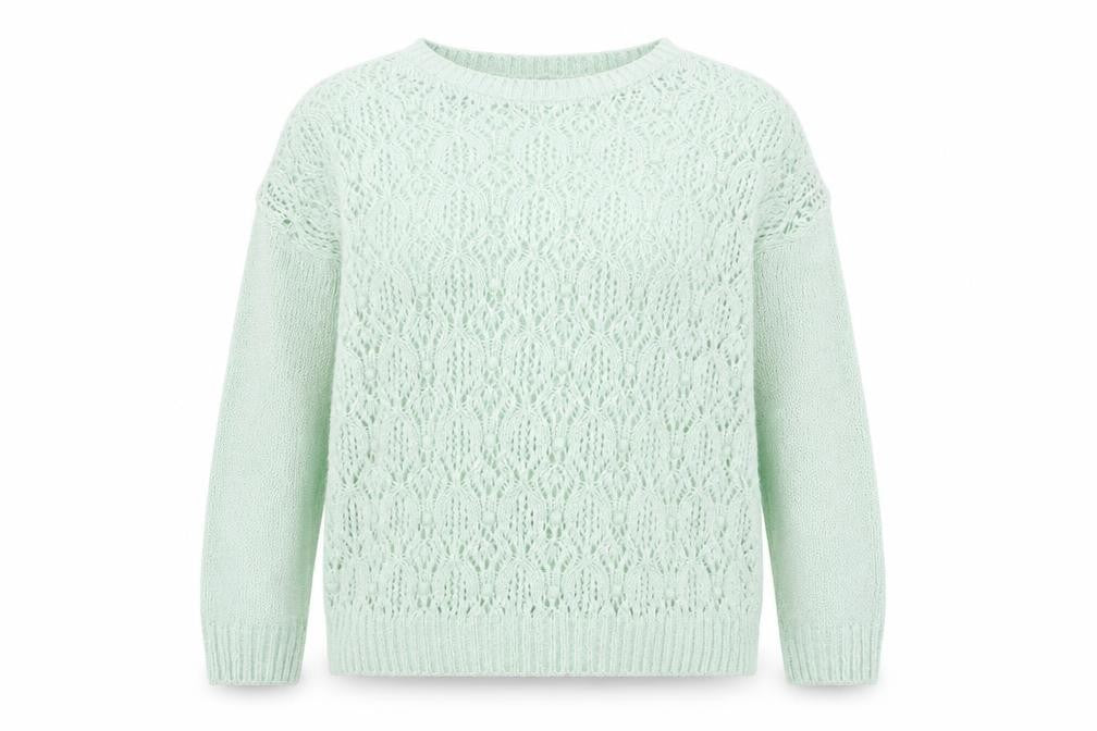 George Womens Green Boat Neck Acrylic Pullover Jumper Size 16