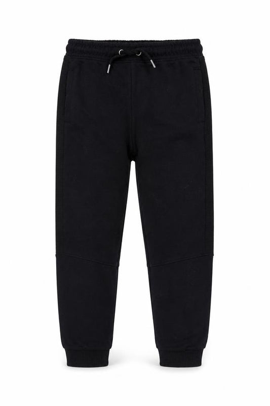 TU Girls Black Cotton Jogger Trousers Size 9 Months Regular Drawstring